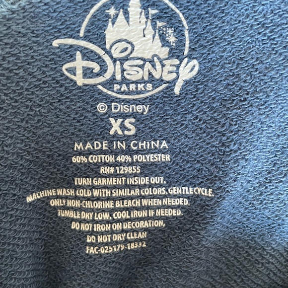 Disney blue and white jogger sweats with all of disneys ride names on it size xs - Picture 6 of 6